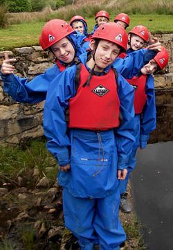 long cagoule gets wet in the lake